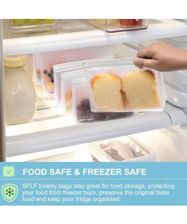 SPLF 4 Pack TSA Approved Leakproof Clear Toiletry Bags - Quart Size Zipper Bags for Travel, BPA Free Makeup Cosmetic Bags for Men and Women - Airport Compliant - Buy Online on GoSupps.com