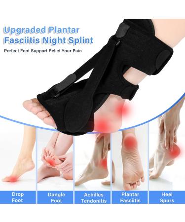 Plantar Fasciitis Night Splint & Brace for Effective Relief Adjustable Support for Men & Women - Buy Online on GoSupps.com
