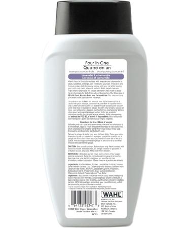 Wahl Four in One Cat Shampoo & Conditioner Concentrate - 455 ml - Model 58347 Cleans & Conditions - Buy Online on GoSupps.com
