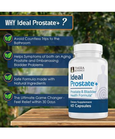 Ideal Prostate Plus: Natural Prostate Relief Supplement for Men with Reishi Mushroom Extract and Key Vitamins (1 Bottle) - Buy Online on GoSupps.com