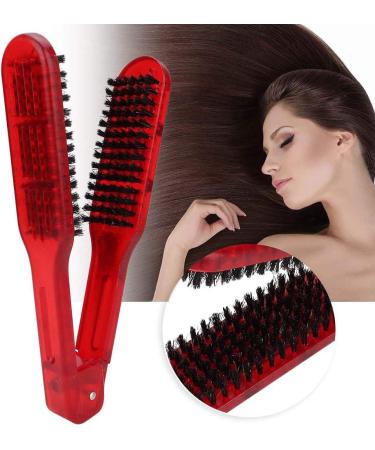 Plywood Comb Hair Straightening Tool - V-Shape Styling Straightener for Home & Barber Shop | Red - Buy Online on GoSupps.com