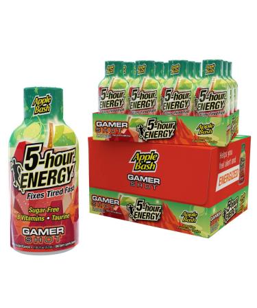 5-hour ENERGY Extra Strength Gamer Shots Apple Bash Flavor 1.93 Fl oz (Pack of 24) Apple Bash 24 Count