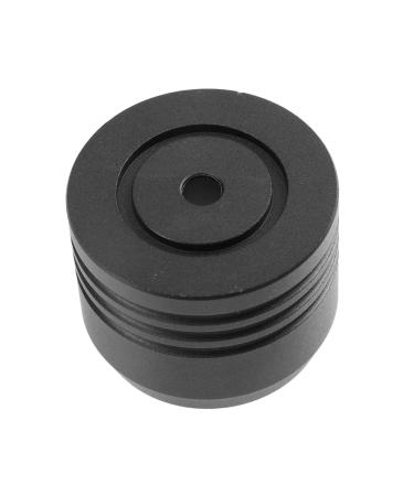 Magiclulu 1Stk shaver holder holder for safety razors Stable Small shaver base Practical shaving documents Small desktop shaving stand Manual aluminum alloy container black 4x4cm