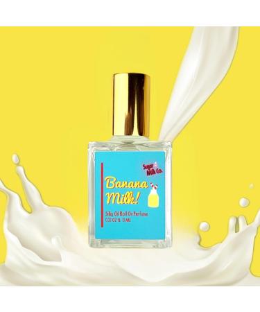 SUGAR MILK CO. Banana Milk Roll On Perfume Oil banana fruity 0.33 Fl Oz (Pack of 1)