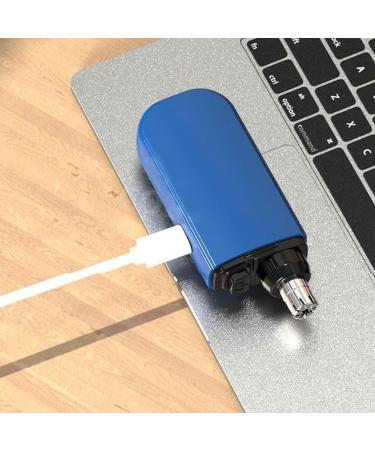 Portable USB Rechargeable Nose Hair Trimmer - Painless & Waterproof for Men & Women | Dual-Edge Blades for Ear & Beard (Black - Buy Online on GoSupps.com