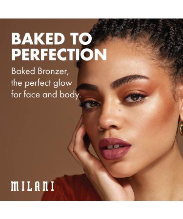 Milani Soleil Baked Bronzer - Cruelty-Free Shimmer Bronzing Powder | Contour, Highlight, and Bronze Makeup | 0.25 oz - Buy Online on GoSupps.com