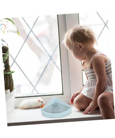 BESPORTBLE Small Pet Ceramic Toilet Cat Litter Boxes Hamster Toilet Bunny Cage Toilet Bunny Pet Toilet Indoor Bunny Potty Tray Hamster Potty Rabbit Training Potty Bunny Trainer Toilet 24x18.5cm Sky-blue - Buy Online on GoSupps.com