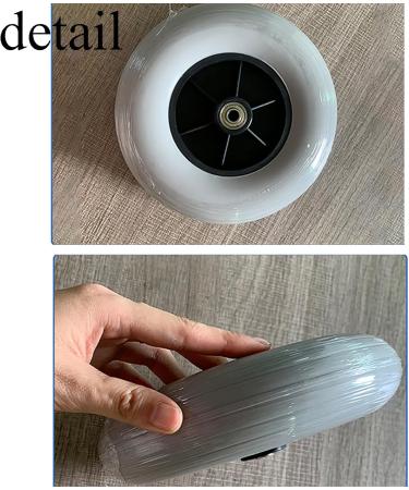 Manual Wheelchair Replacement Wheels Diameter: 20cm Save Effort Easy to Install+ Easy to Scroll No Need to Inflate for Replacement Old/Damaged - 8 Inch Front Wheel A - Buy Online on GoSupps.com