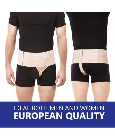 TOROS-GROUP Hernia Belt Support for Inguinal Hernias - X-Small Black Truss | Comfortable & Effective Relief International Shipping Available - Buy Online on GoSupps.com