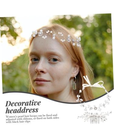 Healeved 3 Sets Bridal Ornament Hair Ties Bride Hair Clip Wedding Decorations Decorative Headdress Braided Headband Hair Decor Bride Headpieces for Decorate Bridesmaid Ribbon Girl Hair Ring - Buy Online on GoSupps.com