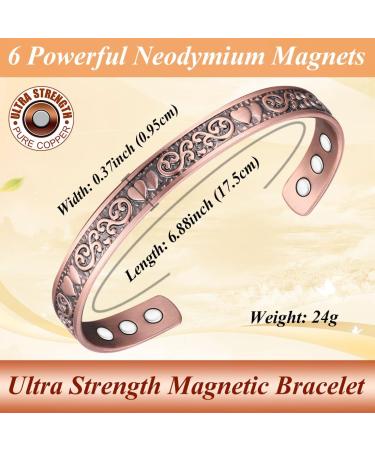 Cigmag Lymphatic Drainage Copper - 99% Solid Pure Copper Adjustable Love Note for Women - Buy Online on GoSupps.com