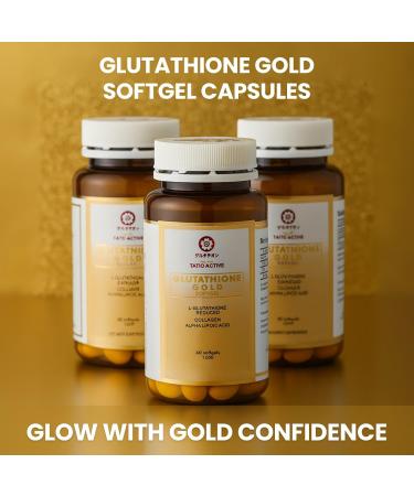 Tatiomax Made in Japan Advanced Gold Glutathione Capsules with Collagen Vitamin C and Antioxidants Supplement for Radiant Youthful-Looking Skin Collagen Production & Even Skin Tone 3 Bottles - Buy Online on GoSupps.com