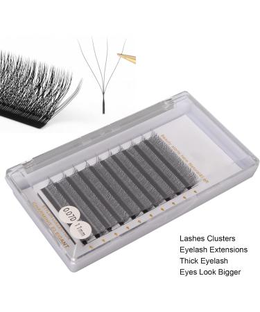 3D Clusters Fanning Lashes 10 Rows 0.07mm D Curl Light Soft Extension False Eyelashes for Makeup 11mm Length Extension False Eyelash - Buy Online on GoSupps.com