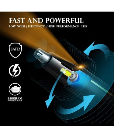 Ear and Nose Hair Trimmer 2022 | USB Rechargeable Professional Nose Trimmer for Men and Women | IPX7 Waterproof Dual Edge Blades | Blue - Buy Online on GoSupps.com