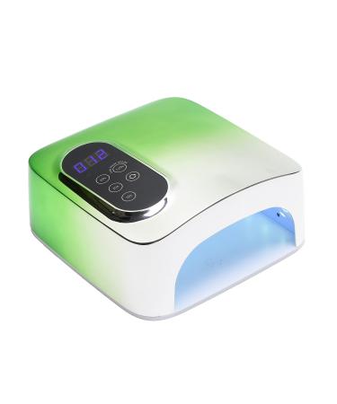 72W Cordless Led Nail Lamp  Rechargeable Nail Dryer  Portable Gel UV Led Nail Light with 4 Timer Setting Sensor  Professional Wireless Gel Nail Lights Nail Art Manicure Tools for Home and Salon Green
