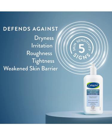 CETAPHIL Moisturizing Relief Body Wash 20 oz - Creamy Formula for Sensitive Skin, 24 Hr Relief, Hypoallergenic & Fragrance Free - Buy Online on GoSupps.com