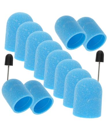 VINTORKY 1 Set Nail Color Sand Cap Power Tools Electric Nail File Nail Tools Nail Drill bit Cap Nail Polisher Sand caps Polishing Burr Caps Manicure Tool Nail Polisher Caps Grinding Head 2x1.5cm