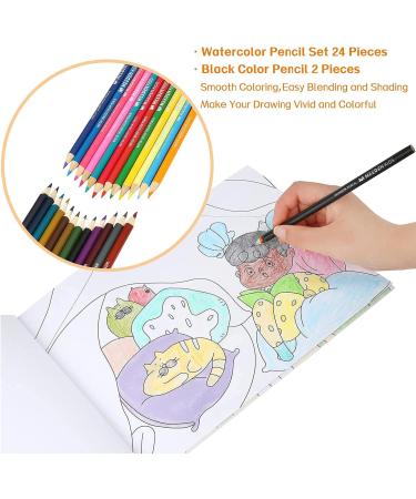 MEEDEN Kids Drawing Set - Wood Case Artist Painting Set for Boys & Girls, Includes Silky Crayons, Oil Pastels, Water-based Pencils, Dry Erase Markers, and Paint Pad White Board - Buy Online on GoSupps.com