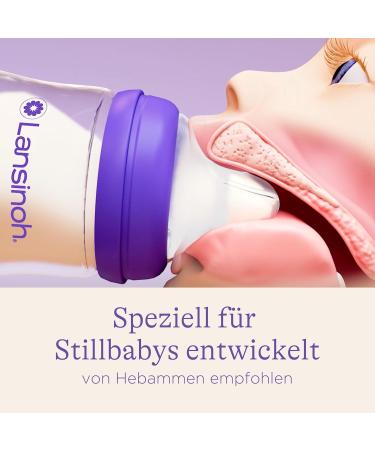 Lansinoh NaturalWave Teats Size S - Slow Milk Flow (8 Pack) | Best for Breastfeeding & Bottle Feeding - Buy Online on GoSupps.com