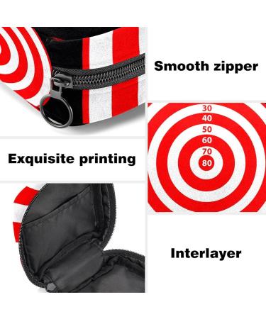 Menstruation Pad Bag with Zipper | Women's Tampon & Napkin Organizer | Stylish Collective Bags in Target Red & White Circle - Buy Online on GoSupps.com