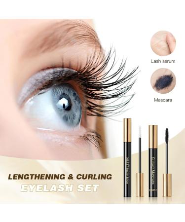 Ultimate Waterproof Makeup Sets: Long Lasting Lash Serum & Smudgeproof Mascara Gift Kit for Women & Girls (2 Pcs - Buy Online on GoSupps.com