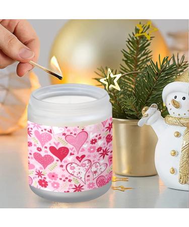 Buy Vanilla Scented Candles - 7 oz Aromatherapy Jar Candles Gift Set for Women | Long Lasting Cute Heart & Flower Design - Buy Online on GoSupps.com