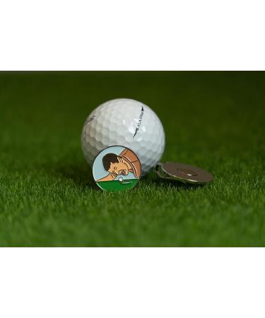 Happy Gilmore Golf Ball Marker - Play and Repeat Funny Gift + Magnetic Hat Clip - Buy Online on GoSupps.com