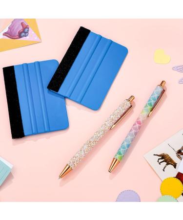 Craft Vinyl Weeding Tools Set - 2pcs Retractable Pin & Glitter Weeding Pens + Felt Squeegees for Adhesive Vinyl - Essential Craft Tool Kit - Buy Online on GoSupps.com