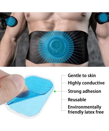 Houdao 60 Pieces EMS Gel Pads - Multi-Functional Hydrogel Replacement Sheets for ABS Trainers & Electrical Muscle Stimulation Devices - Buy Online on GoSupps.com