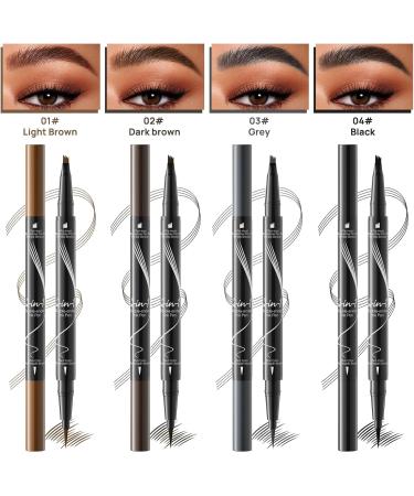 Trailott Eyebrow Pen Trailott Microblading Eyebrow Pencil Waterproof Trailott Eyebrow Pen 4 Fork Tip Trailott Microblading Eyebrow Pen Hellokiss Microblading Eyebrow Pen With 100 Cotton Swabs (#03) - Buy Online on GoSupps.com