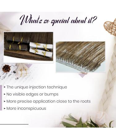 Laavoo Real Hair Tape In Extensions | Blond Ombre & Brown Balayage | 60cm Virgin Real Hair | 5pcs 12.5g #4/27/4 - Buy Online on GoSupps.com