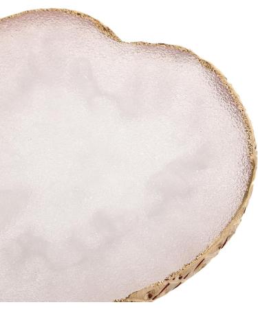 2 Pi ces Nail Art Palette Resin Heart Shaped Mixing Plate With Edge For Manicure Color Mixing And Cosmetic Use - Buy Online on GoSupps.com