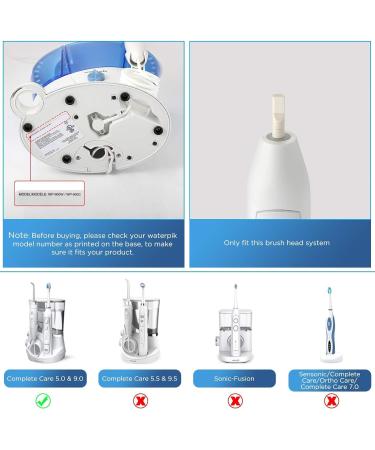 Waterpik Complete Care 5.0/9.0 Toothbrush Replacement Heads - 4-Pack White (CC-01/WP-861) STRB-4WW - Buy Online on GoSupps.com