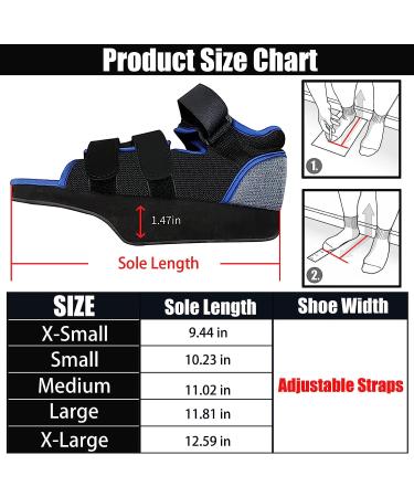 GHORTHOUD Post Op Shoe for Broken Toe - Lightweight Orthopedic Foot Brace for Surgery Recovery (Medium) - Buy Online on GoSupps.com