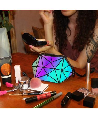 Shop Tikea Makeup Bag | Small Cosmetic Case & Organizer - Boho Mandala Design - Buy Online on GoSupps.com