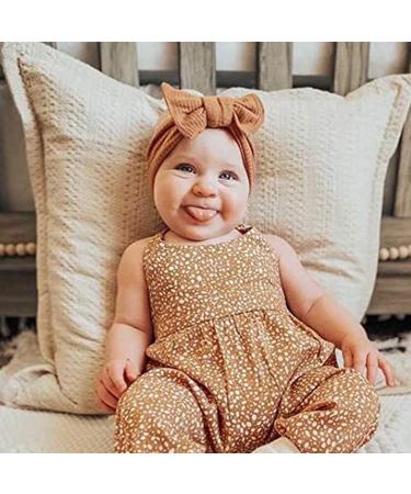 DRESHOW Baby Girls Nylon Headbands - 5 Pcs Rib Knit Hair Accessories for Newborns & Toddlers - Buy Online on GoSupps.com