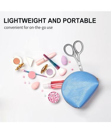 Professional Grooming Scissors Set | Precision Stainless Steel Hair Eyebrow and Mustache Trimmers | Asontao 2Pcs Small Scissors for Facial and Eyelash Grooming - Buy Online on GoSupps.com