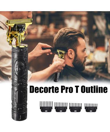 Hair Trimmer - Professional Men Hair Clippers Zero Gapped Cordless Hair Trimmer | Stainless Steel T-blaade Durabble Haircut Beard Trimmer & Grooming Kit for Men Black - Buy Online on GoSupps.com