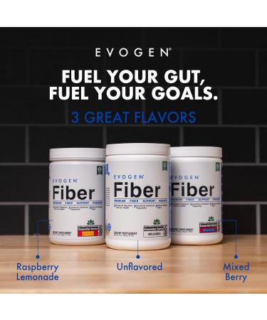 Evogen Fiber - Premium Fiber Powder Supplement | No Bloat Constipation & Gut Health Support | Unflavored | 30 Servings - Buy Online on GoSupps.com