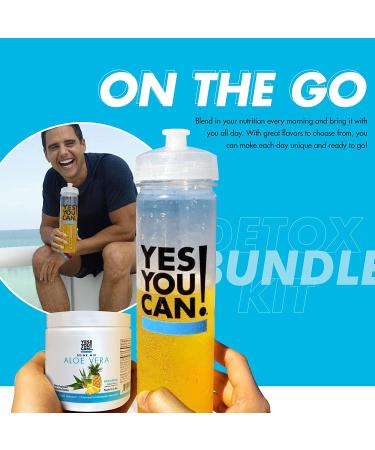 Yes You Can! Detox Kit - YYC! Detox, Water Bottle & Pineapple Aloe Vera Drink Mix - Buy Online on GoSupps.com