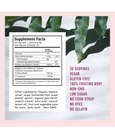 Microjoy Concentrate Gummies Focus Memory Brain Health & Mood Support Supplement Vegan Non-GMO Gluten-Free - Lemon Flavor (30 Servings) 30 Count (Pack of 1) - Buy Online on GoSupps.com