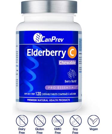 CanPrev Elderberry C | Berry Burst | 120 Chewable Tablets - Buy Online on GoSupps.com