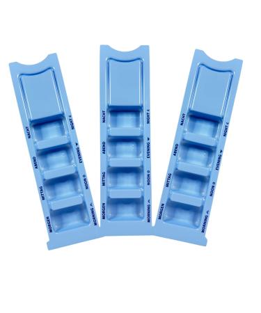 Medicinal dispenses I medication organizer I dosing aid for medication i tablet dispenser I daily dosage tomorrow - noon - evening - night (3)