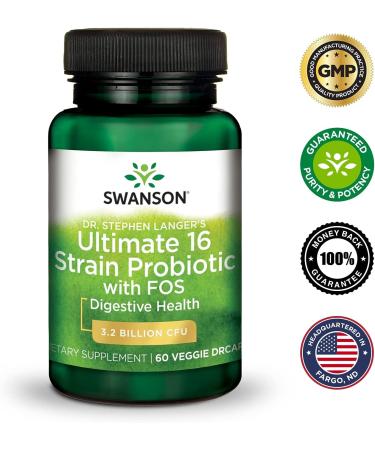 Swanson Dr. Stephen Langer's Formula - Natural Probiotic with Prebiotic FOS - 60 Veggie Capsules - Buy Online on GoSupps.com