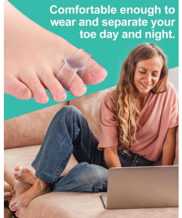 10 Pack Bunion Toe Corrector - Gel Toe Separators for Big Toe Pain Relief Overlapping & Hammer Toe Spacers - Comfort & Support for Women - Buy Online on GoSupps.com