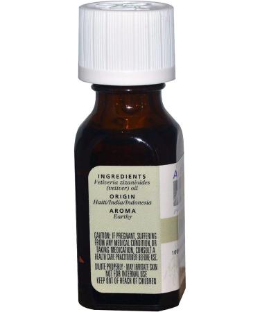 Aura Cacia Pure Vetiver Essential Oil - 0.5 fl oz (15 ml) for Aromatherapy & Wellness - Buy Online on GoSupps.com