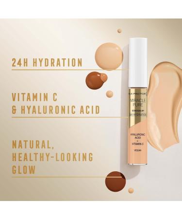 Max Factor Miracle Pure Concealer - Vitamin C & Hyaluronic Acid - Shade 02 - Buy Online on GoSupps.com