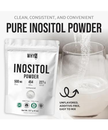 Inositol Powder 8oz Natural Inositol Supplement for Ovarian Support Fertility and Hormonal Balance Pure Inositol Powder Inositol Supplement for Energy Brain Health 454 Servings - Buy Online on GoSupps.com