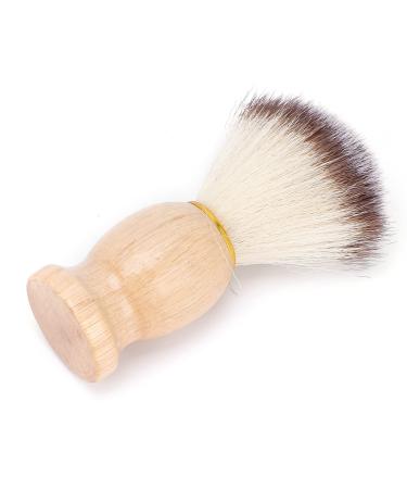 Razor brush soft nylon wool grip made of solid wood foster tool generated rich foam makes the beard soft removes professionally residues