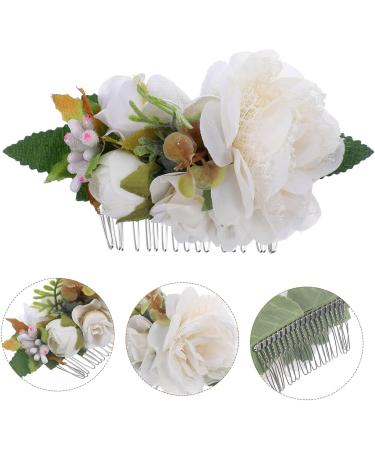 MAGICLULU Bridal Hair Accessories Bridal Hair Comb Hair Side Comb Women Hair Comb Hair Ornament Bridal Headpiece Hair Decoration Flower Shape Hair Decor Silk Flower Wedding Hair Stick Bride - Buy Online on GoSupps.com